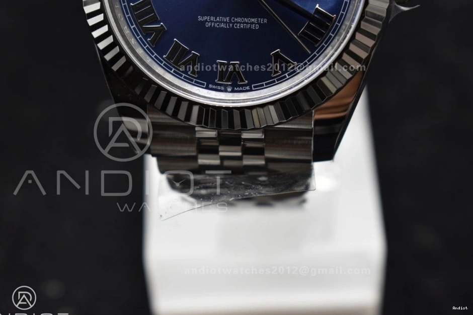 1:1 Steel on Roman Edition Clean Blue Bracelet SS Jubilee Best VR3235 41 Datejust Dial 904L 0317